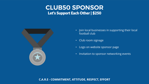 CLUB 50 Sponsorship Package